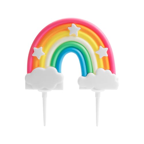 Tabanzhe Regenbogen-Kuchenaufsatz, "Happy Birthday"-Kuchendekoration, bunt, weiche Keramik, Regenbogen-Cupecake-Aufsatz für Kinder, Mädchen, Jungen, Geburtstag, Babyparty, Party, Hochzeitszubehör Tabanzhe Regenbogen-Kuchenaufsatz, "Happy Birthday"-Kuchendekoration, bunt, weiche Keramik, Regenbogen-Cupecake-Aufsatz für Kinder, Mädchen, Jungen, Geburtstag, Babyparty, Party, Hochzeitszubehör von Tabanzhe
