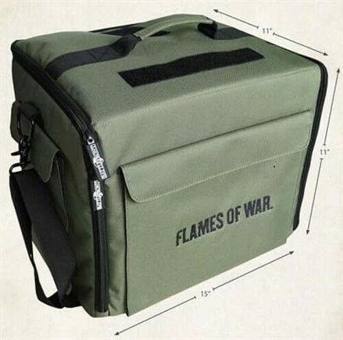 Tabletop Tyrant Flames of War Army Bag | Grüner Miniaturkoffer mit Schaumstoff von Tabletop Tyrant
