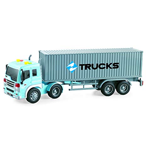 Tachan Lkw-Behälter, Maßstab 1:16, Kind, Spielzeugfahrzeug, Trailer Truck mit Ladebehälter von Tachan