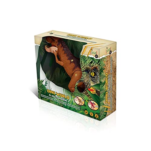 Tachan T-Rex XL Multisensorischer Dinosaurier, Verschiedene Funktionen, Gehen, Lichter, realistische Sounds, Braun, Größe XL, 780T00678 Tachan T-Rex XL Multisensorischer Dinosaurier, Verschiedene Funktionen, Gehen, Lichter, realistische Sounds, Braun, Größe XL, 780T00678 von Tachan