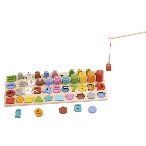 Tachan Montessori-Puzzle Buchstaben, Zahlen und Formen (CPA Toy Group 795T00874) von Tachan