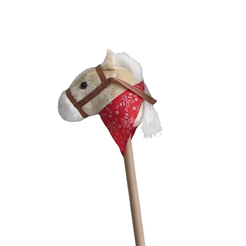 Tachan - Pferdekopf mit Stab - mit Sounds für mehr Realität - Spielzeugpferd für Jungen und Mädchen - Weiß - Höhe 80 cm (CPA Toy Group 7278084) von Tachan