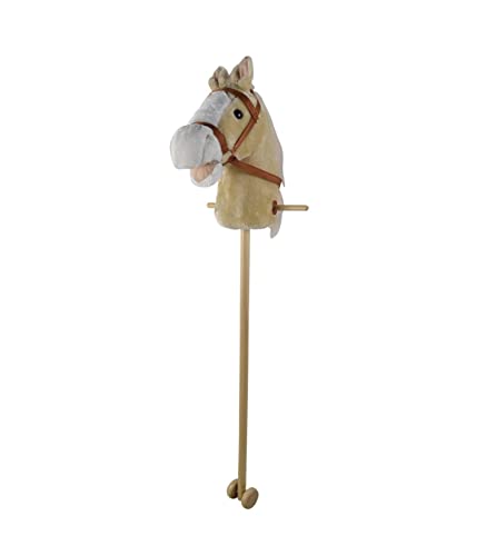 Tachan Tiere CPA Toy Group 727T00729 Pferdekopf mit Stock Deluxe, Hellbraun, 90 cm hoch, braun, M von Tachan