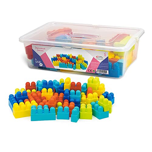 VICAM TOYS, S.L. TACHAN Koffer mit 48 Kunststoffkonstruktionsspielen, Mehrfarbig (778T00515) von Tachan