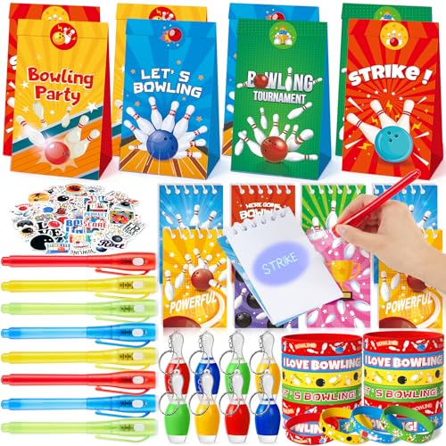 90 Stück Bowling Mitgebsel Kindergeburtstag für Jungen 6 7 8 9 10 Jahre Zauberstifte kinder & Notizblock Geschenktüten LED-Schlüsselanhänger Silikonarmband Bowling Give aways Gastgeschenke für Kinder 90 Stück Bowling Mitgebsel Kindergeburtstag für Jungen 6 7 8 9 10 Jahre Zauberstifte kinder & Notizblock Geschenktüten LED-Schlüsselanhänger Silikonarmband Bowling Give aways Gastgeschenke für Kinder von Tacobear