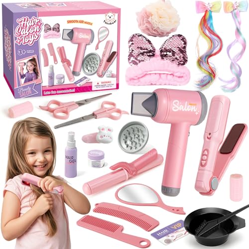 Tacobear Friseur Set Kinder Mädchen Spielzeug mit Kinderfön Haarglätter Lockenstab Haarschere Haarschmuck, Friseur Zubehör Rollenspiel Kinder Geschenk Spielzeug 3 4 5 6 7 8 Jahre Mädchen Tacobear Friseur Set Kinder Mädchen Spielzeug mit Kinderfön Haarglätter Lockenstab Haarschere Haarschmuck, Friseur Zubehör Rollenspiel Kinder Geschenk Spielzeug 3 4 5 6 7 8 Jahre Mädchen von Tacobear