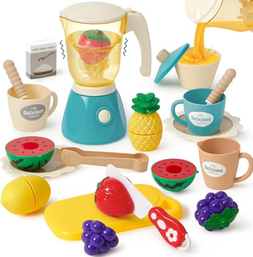 Tacobear Küchengeräte Spielzeug Set, Kinderküche Zubehör mit Elektrisch Smoothie-Mixer Kinder Obst Tasse Menü, Spielküche Zubehör Kinder Küche Spielzeug ab 3 Jahre Geschenk Mädchen 4 5 6 Jahre (Grün) Tacobear Küchengeräte Spielzeug Set, Kinderküche Zubehör mit Elektrisch Smoothie-Mixer Kinder Obst Tasse Menü, Spielküche Zubehör Kinder Küche Spielzeug ab 3 Jahre Geschenk Mädchen 4 5 6 Jahre (Grün) von Tacobear