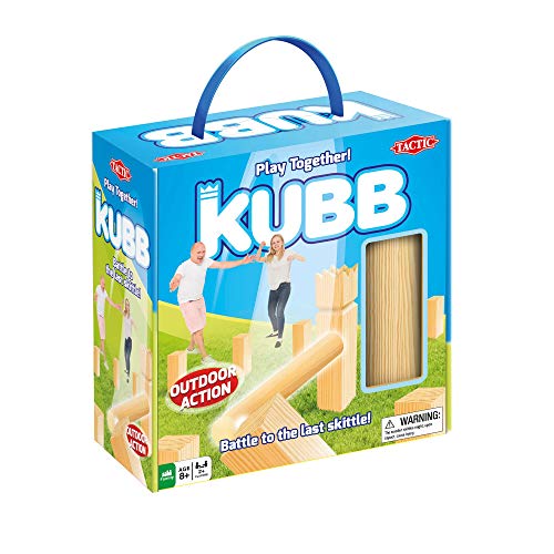 Tactic Kubb-Spiel, Viking, Outdoor Game, 2+, Holz, Beige, 10 Kubbs, 6 Werpstokken, 4 Hoekpaaltjes, Koning, Spielregeln, All Ages Tactic Kubb-Spiel, Viking, Outdoor Game, 2+, Holz, Beige, 10 Kubbs, 6 Werpstokken, 4 Hoekpaaltjes, Koning, Spielregeln, All Ages von Tactic
