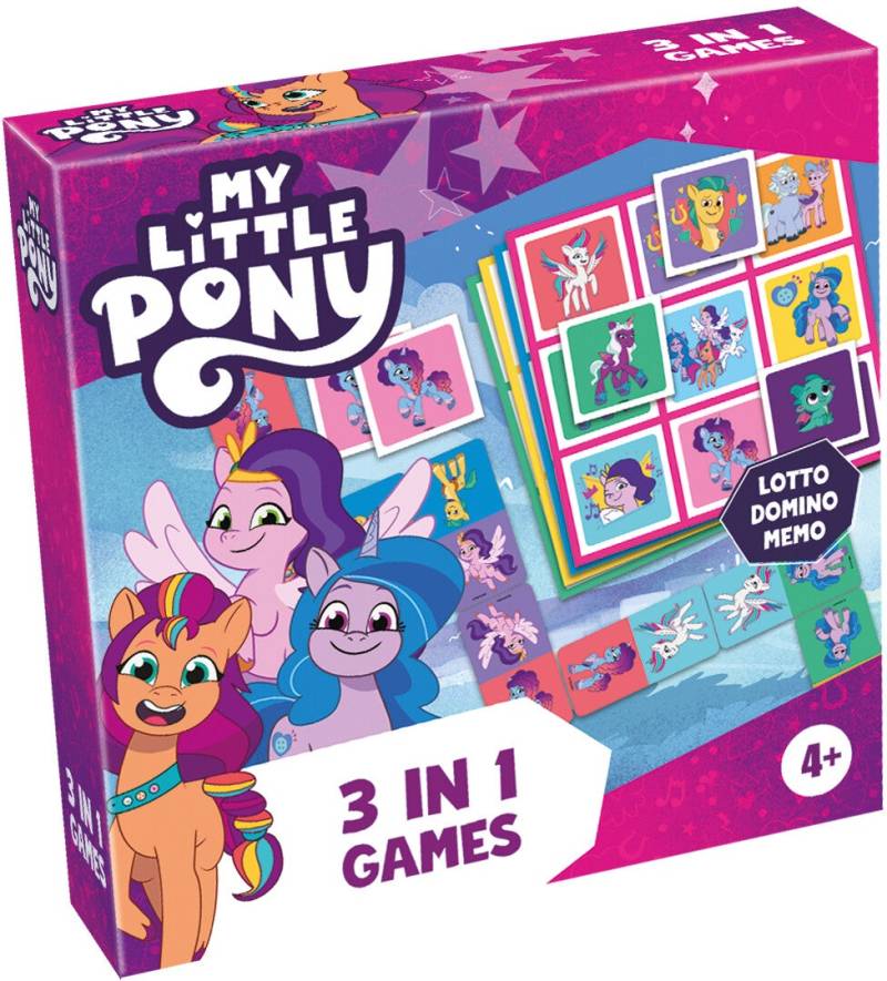 Tactic My Little Ponny Spiel 3-in-1 von Tactic