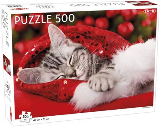 Tactic Puzzle Christmas Kitten 500 Teile von Tactic
