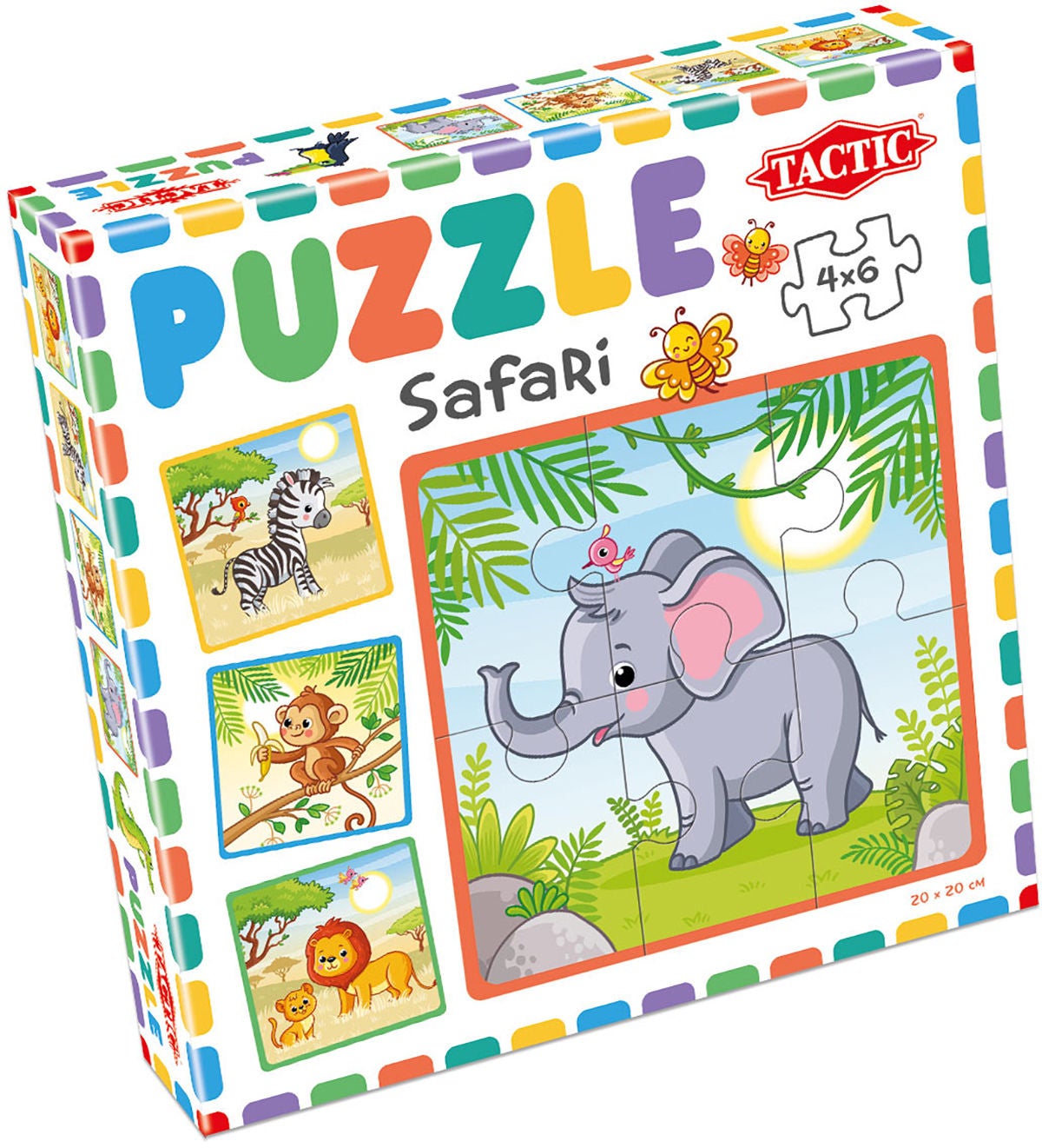 Tactic Puzzle Mein Erstes Puzzle Safari, 4x6 Teile von Tactic