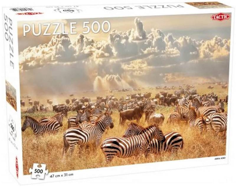Tactic Puzzle Zebra Herd 500 Teile von Tactic