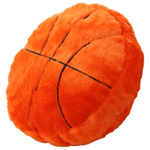 Tadoiooy Basketball Kissen Plüsch Winter Baumwolle gefüllt realistische Reißverschluss Sportkissen abnehmbar waschbar weiche Flexible Sportdekor für Jungen Schlafzimmer, Plüschspielzeugkissen von Tadoiooy