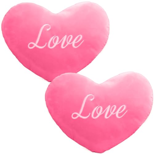 Tadoiooy Herzkissen 2pcs 8in Plüsch Herzförmiges Kissen Baumwollgefüllte Wurf mit Liebeswort romantische niedliche Wurfkissen Valentinstag Dekorationen, Geschenke, Rosenrot, Wohnkultur Tadoiooy Herzkissen 2pcs 8in Plüsch Herzförmiges Kissen Baumwollgefüllte Wurf mit Liebeswort romantische niedliche Wurfkissen Valentinstag Dekorationen, Geschenke, Rosenrot, Wohnkultur von Tadoiooy