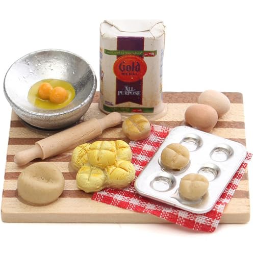 Tadoiooy Mini Food 1 Set 1/12 Dollhouse Food Milchbrot Eier an Bord Realistischer Miniaturen Küchendahrung Set für Puppenhauszubehör, Puppenhauszubehör Tadoiooy Mini Food 1 Set 1/12 Dollhouse Food Milchbrot Eier an Bord Realistischer Miniaturen Küchendahrung Set für Puppenhauszubehör, Puppenhauszubehör von Tadoiooy