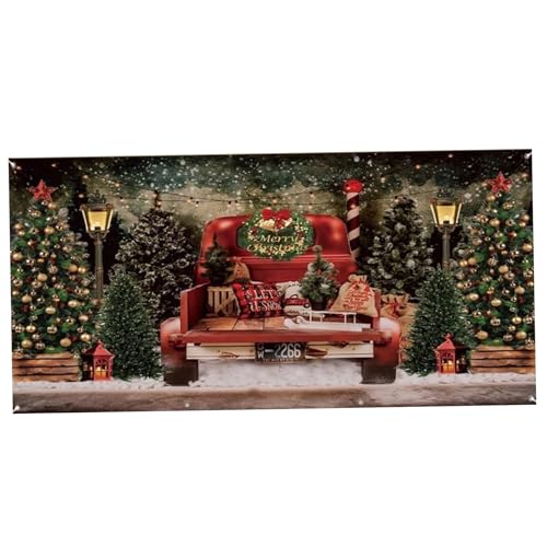 Tadoiooy Weihnachtsgarage -Tür -Banner 16x7 ft Große Garagentor -Abdeckung Red Truck Weihnachtsbaum -Dekorationen Polyester Hängende Kulissen Weihnachtsbanner für Außenfeiertagswand, Dekorationen Tadoiooy Weihnachtsgarage -Tür -Banner 16x7 ft Große Garagentor -Abdeckung Red Truck Weihnachtsbaum -Dekorationen Polyester Hängende Kulissen Weihnachtsbanner für Außenfeiertagswand, Dekorationen von Tadoiooy
