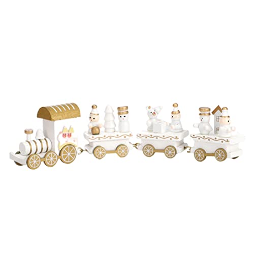Tadoiooy Weihnachtsholzzug süße hölzerne weiße Mini -Zug Ornamente Spielzeug Kindergartendekoration für Weihnachtsfeierkinder, Dekorationen Tadoiooy Weihnachtsholzzug süße hölzerne weiße Mini -Zug Ornamente Spielzeug Kindergartendekoration für Weihnachtsfeierkinder, Dekorationen von Tadoiooy