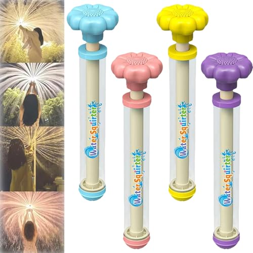 4 Stück Feuerwerk Wasserpistole,Feuerwerk Wasserpistole für Kinder,Romantisches Feuerwerk Wasserpistole für Paare,Waters Fun Pool Spielzeug für Strand und Spielplatz von Taechalingo