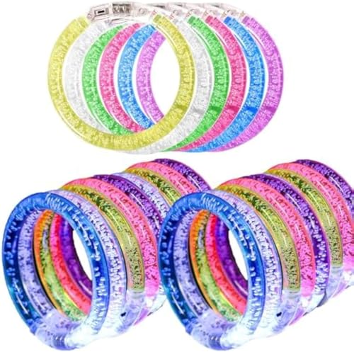 Taekooki 18 Stück Leuchtarmbänder, Leuchtarmband Kinder Blinkende Armbänder, Neon Party Gadgets für Kindergeburtstage, Festivals & Weihnachten, 6 Farben Taekooki 18 Stück Leuchtarmbänder, Leuchtarmband Kinder Blinkende Armbänder, Neon Party Gadgets für Kindergeburtstage, Festivals & Weihnachten, 6 Farben von Taekooki