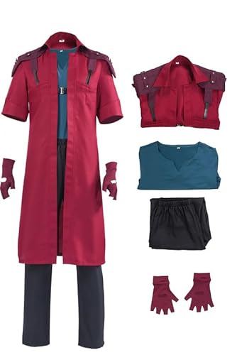 Taeyue Devil Rote Vollständiger Satz Rot Set DMC Outfit Cosplay Kostüm Outfits Halloween Karnevals Anzug Herren M Taeyue Devil Rote Vollständiger Satz Rot Set DMC Outfit Cosplay Kostüm Outfits Halloween Karnevals Anzug Herren M von Taeyue