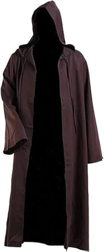 Taeyue Jedi Robe Anakin Skywalker Kostüm Erwachsene Mittelalterliche Ritter Umhang Halloween Karneval Kleidung,XXXXL Taeyue Jedi Robe Anakin Skywalker Kostüm Erwachsene Mittelalterliche Ritter Umhang Halloween Karneval Kleidung,XXXXL von Taeyue