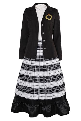 Taeyue Lydia Deetz Cosplay Kostüm Damen Beetle Lydia Schwarz Kleid Halsschmuck Halloween Karneval Outfits Set für Erwachsene, L Taeyue Lydia Deetz Cosplay Kostüm Damen Beetle Lydia Schwarz Kleid Halsschmuck Halloween Karneval Outfits Set für Erwachsene, L von Taeyue