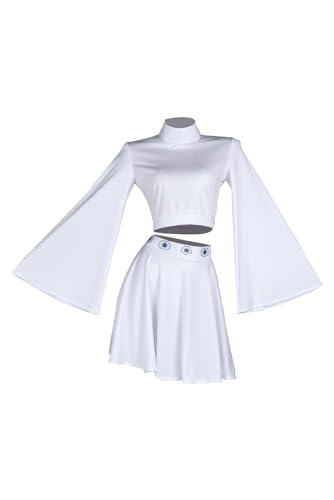 Taeyue Prinzessin Leia Cosplay Kostüm Damen Leia Bluse Rock Kleidung Halloween Karneval Outfits Anzug für Erwachsene, M Taeyue Prinzessin Leia Cosplay Kostüm Damen Leia Bluse Rock Kleidung Halloween Karneval Outfits Anzug für Erwachsene, M von Taeyue