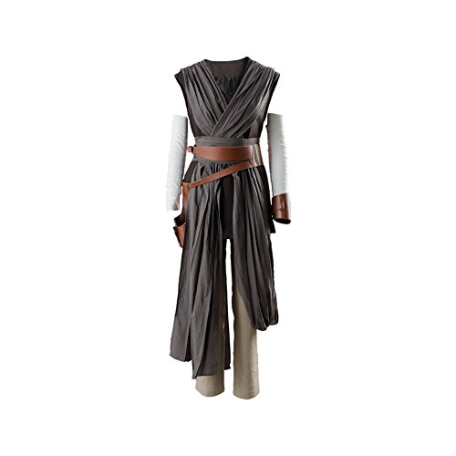 Taeyue Rey Kostüm Cosplay Outfit für Der Aufstieg Skywalkers Kostüm Halloween Karneval Party Anzug für Frauen Erwachsene, S von Taeyue