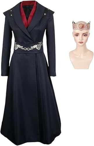 Taeyue Rhaenys Targaryen Kostüm Damen Prinzessin Rhaenys Cosplay Kleid Krone Zubehör Set für Halloween Karneval Party Erwachsene, XL Taeyue Rhaenys Targaryen Kostüm Damen Prinzessin Rhaenys Cosplay Kleid Krone Zubehör Set für Halloween Karneval Party Erwachsene, XL von Taeyue