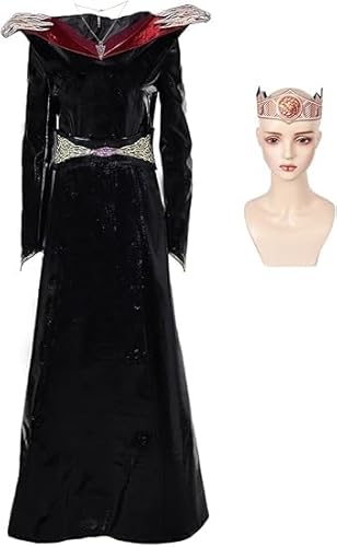 Taeyue Rhaenys Targaryen Kostüm Damen Prinzessin Rhaenys Cosplay Kleid Krone Zubehör Set für Halloween Karneval Party Erwachsene, XXL Taeyue Rhaenys Targaryen Kostüm Damen Prinzessin Rhaenys Cosplay Kleid Krone Zubehör Set für Halloween Karneval Party Erwachsene, XXL von Taeyue