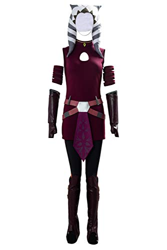 Taeyue Tano Kostüm Damen The Clone Wars Cosplay Anzüg Erwachsene Halloween Karneval Komplettset Outfits, L Taeyue Tano Kostüm Damen The Clone Wars Cosplay Anzüg Erwachsene Halloween Karneval Komplettset Outfits, L von Taeyue