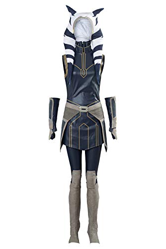 Taeyue Tano Kostüm Damen The Clone Wars Cosplay Anzüg Erwachsene Halloween Karneval Komplettset Outfits, L Taeyue Tano Kostüm Damen The Clone Wars Cosplay Anzüg Erwachsene Halloween Karneval Komplettset Outfits, L von Taeyue