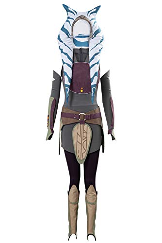 Taeyue Tano Kostüm Damen The Clone Wars Cosplay Anzüg Erwachsene Halloween Karneval Komplettset Outfits, XL Taeyue Tano Kostüm Damen The Clone Wars Cosplay Anzüg Erwachsene Halloween Karneval Komplettset Outfits, XL von Taeyue