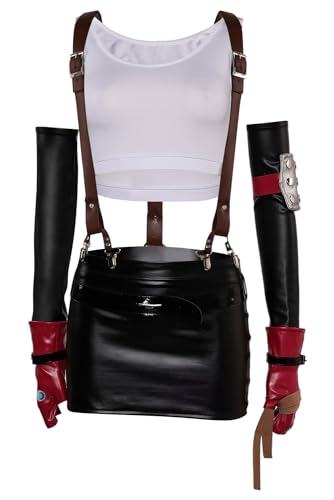 Taeyue Tifa Lockhart Cosplay Kostüm Voll Set Tifa Lockhart Bekleidung Halloween Karneval Anime Uniform Outfits für Frauen, M Taeyue Tifa Lockhart Cosplay Kostüm Voll Set Tifa Lockhart Bekleidung Halloween Karneval Anime Uniform Outfits für Frauen, M von Taeyue