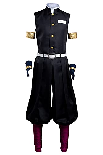 Taeyue Uzui Tengen Cosplay Kostüm Anime Uzui Tengen Uniformen für Herren Halloween Karneval Party Outfits Set Erwachsene, XXL von Taeyue