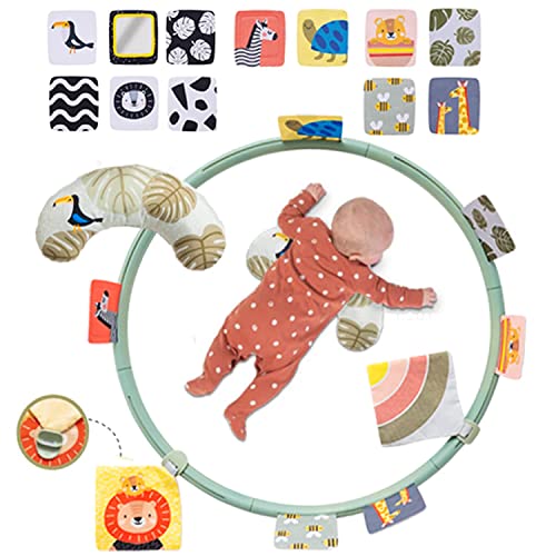 Taf Toys 12945 - Aktivitätsreifen Savanne für Babys – 90 cm, mit Mehreren Aktivitäten, ab Geburt – Babyspielzeug für frühe Entwicklung, fördert Motorik und Sinne von Taf Toys