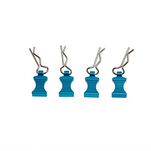 TagIo 4-Teiliger R-Type Karosserie-Clips-Stift mit Aluminium-Montagesatz für Axiales SCX10 TRX4 1/8 1/10 RC-Autoteile-ZubehöR, Blau TagIo 4-Teiliger R-Type Karosserie-Clips-Stift mit Aluminium-Montagesatz für Axiales SCX10 TRX4 1/8 1/10 RC-Autoteile-ZubehöR, Blau von TagIo