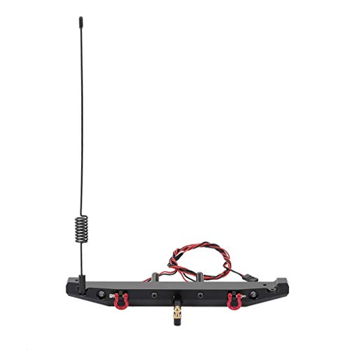 TagIo Heck Stoß Stange Metall mit LED Licht Antennen Heck für 1:10 RC Crawler TRX4 Axial SCX10 90046 TagIo Heck Stoß Stange Metall mit LED Licht Antennen Heck für 1:10 RC Crawler TRX4 Axial SCX10 90046 von TagIo