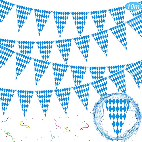 10m Oktoberfest Wimpel Girlande, Oktoberfest Girlande Banner, Party Wimpelkette,OktoberfestBayrische Dekoration, Outdoor Innen Dekoration Bayern von TaimeiMao