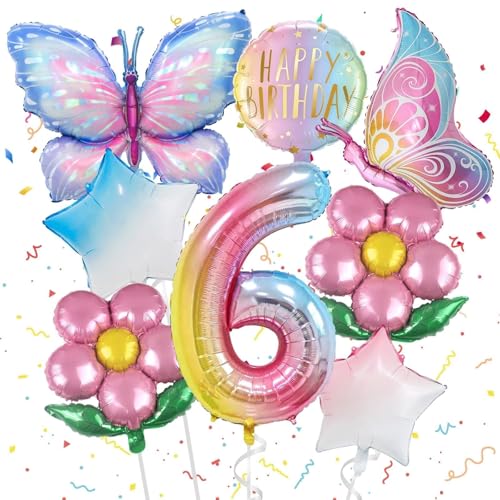 8 Stück 6 Jahre Schmetterlinge Luftballons Geburtstagsdeko mit Band 6 Jahre Mädchen Folienballon Schmetterling Ballon Kindergeburtstag Deko Happy Birthday Decorations Themenparty Dekoration 8 Stück 6 Jahre Schmetterlinge Luftballons Geburtstagsdeko mit Band 6 Jahre Mädchen Folienballon Schmetterling Ballon Kindergeburtstag Deko Happy Birthday Decorations Themenparty Dekoration von TaimeiMao