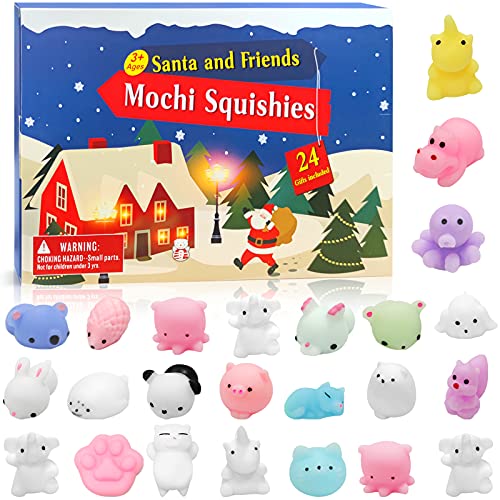 Adventskalender 2025 Kinder, 24 Niedliche Mochi-Tiere, 24 Tage Countdown Mochi Tier Spielzeug Für Kinder, Weihnachtskalender Countdown, Überraschen Weihnachtsfeier Geschenke Für Jungen Mädchen Adventskalender 2025 Kinder, 24 Niedliche Mochi-Tiere, 24 Tage Countdown Mochi Tier Spielzeug Für Kinder, Weihnachtskalender Countdown, Überraschen Weihnachtsfeier Geschenke Für Jungen Mädchen von TaimeiMao