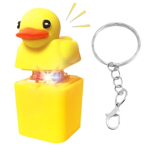 Duck Fidget Keychain, Duckeys Quacking Fidget Toy, Quackendes Enten-Zappelspielzeug Lichtern, mit Licht Anti Stress Ente Für Anti Angst & Nervosität, Konzentrationshilfe Duck Fidget Keychain, Duckeys Quacking Fidget Toy, Quackendes Enten-Zappelspielzeug Lichtern, mit Licht Anti Stress Ente Für Anti Angst & Nervosität, Konzentrationshilfe von TaimeiMao