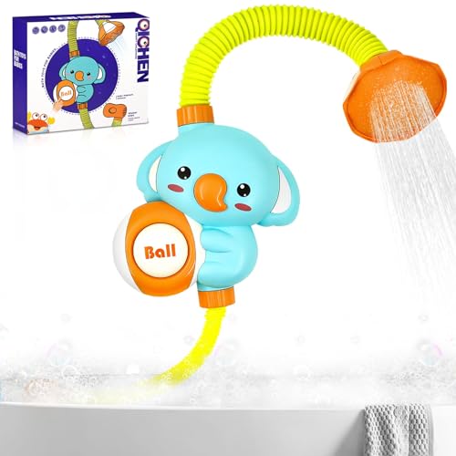 Elefant Baby Badespielzeug, Elefant Dusche Wasserspielzeug Geschenk, Elefant Seifenblasenmacher mit Wasserdusche und Automatischer blasender Ball Brunnen Geschenke für Kleinkinder ab 1 2 3 Jahr Elefant Baby Badespielzeug, Elefant Dusche Wasserspielzeug Geschenk, Elefant Seifenblasenmacher mit Wasserdusche und Automatischer blasender Ball Brunnen Geschenke für Kleinkinder ab 1 2 3 Jahr von TaimeiMao