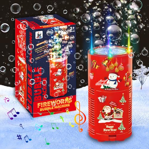 Feuerwerk Seifenblasenmaschine,Automatischer Feuerwerk Seifenblasenherstelle mit Seifenblasenlösung/Licht/EIN Selbstklebender Weihnachtsaufkleber,für Geburtstag, Weihnachten,Zeremonie, Party Feuerwerk Seifenblasenmaschine,Automatischer Feuerwerk Seifenblasenherstelle mit Seifenblasenlösung/Licht/EIN Selbstklebender Weihnachtsaufkleber,für Geburtstag, Weihnachten,Zeremonie, Party von TaimeiMao