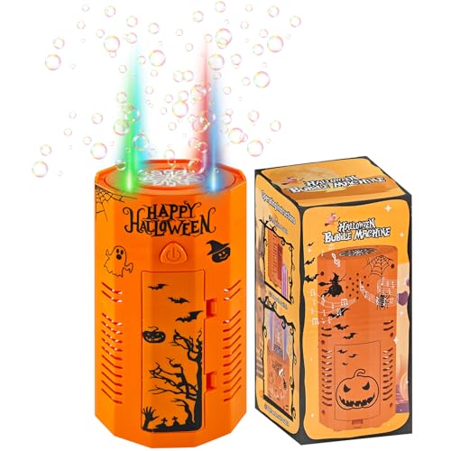 Halloween Bubble Machine,Feuerwerk Seifenblasenmaschine,Automatischer Feuerwerk Seifenblasenherstelle mit Seifenblasenlösung/Licht/Musik, für Kinder,Halloween,Zeremonie, Party Halloween Bubble Machine,Feuerwerk Seifenblasenmaschine,Automatischer Feuerwerk Seifenblasenherstelle mit Seifenblasenlösung/Licht/Musik, für Kinder,Halloween,Zeremonie, Party von TaimeiMao