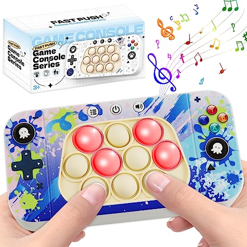 Puzzle Pop-It Spiel,2023 Neu Quick Push Pop-It,Dekompressionsdurchbruch-Puzzle-Spielmaschine,Elektronischer Whack Mole Spiel,Pop-It Pro Light Up Game,Pop It Fidget Spielzeug (B-Blau) von TaimeiMao
