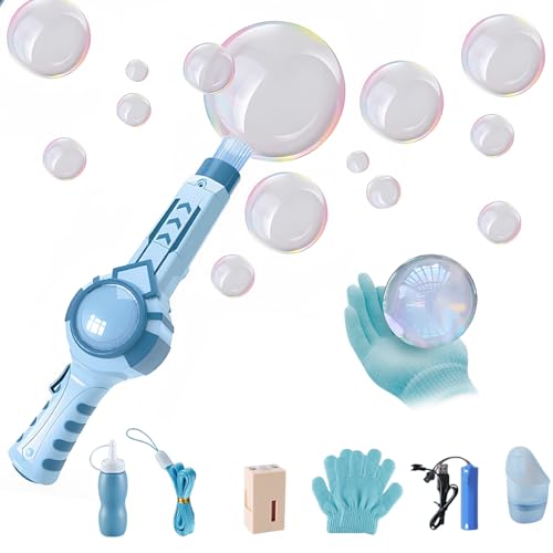 Bunte Rauchblasenmaschine, Smoke Bubble Machine, interaktiver Nebelblasenmaschine, Seifenblasenmaschine Kinder, Für Partys Foto Requisiten Automatisches Sprudeln Und Beschlagen von TaimeiMao