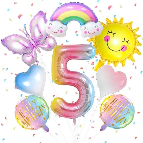 8 Stück 5 Jahre Schmetterlinge Luftballons Geburtstagsdeko mit Band 5 Jahre Mädchen Folienballon Sonne Schmetterling Ballon Kindergeburtstag Deko Happy Birthday Decorations Themenparty Dekoration 8 Stück 5 Jahre Schmetterlinge Luftballons Geburtstagsdeko mit Band 5 Jahre Mädchen Folienballon Sonne Schmetterling Ballon Kindergeburtstag Deko Happy Birthday Decorations Themenparty Dekoration von TaimeiMao