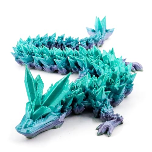 TaimeiMao 3D Druck Drache, Beweglicher 3D Gedruckter Drache, Kristall Drache, Drachen Spielzeug, Dekorationen zum Jahr des Drachen, Erwachsene Kinder Geschenke Spielzeug von TaimeiMao