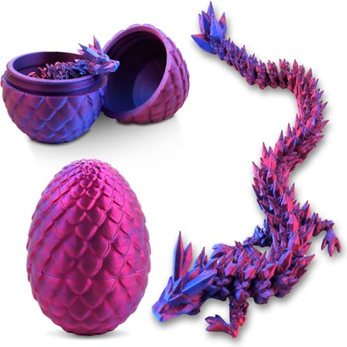 TaimeiMao Drachenei mit Drache, Drache Ei 3D, 3D Gedruckter Überraschungsdrache Im Ei, Beweglicher, Erwachsene Kinder Geschenke Spielzeug von TaimeiMao